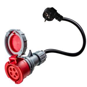 32A de 5 polos CEE a Schuko adaptador