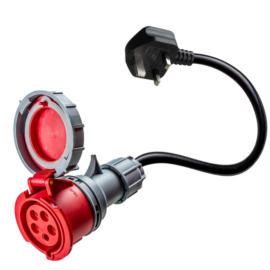 32A de 5 polos CEE a tipo G adaptador para Reino Unido