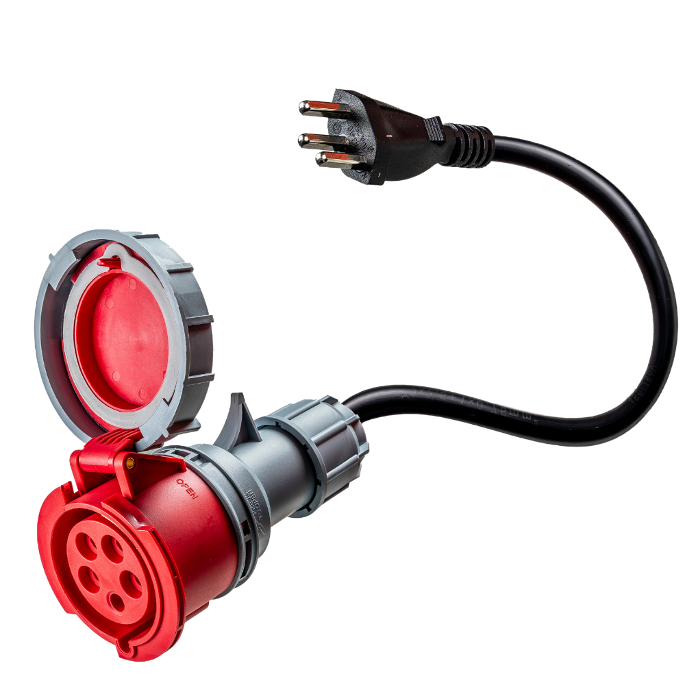 32A de 5 polos CEE a tipo J adaptador para Suiza