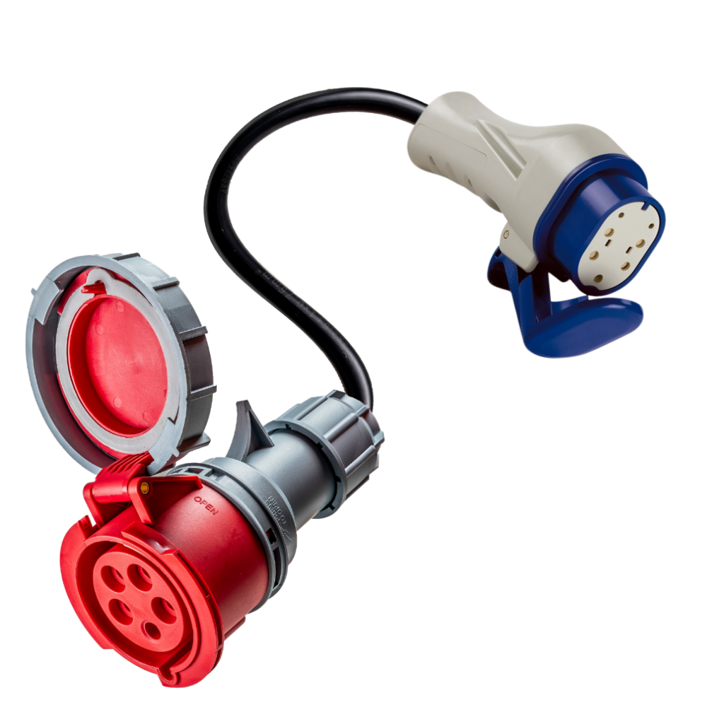 Adaptador de 16A de 5 polos a Tipo 3