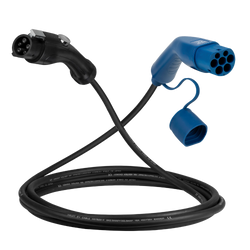 Tipo 1 - tipo 2 | 1 fase | 32a | 7,4kW cable de carga