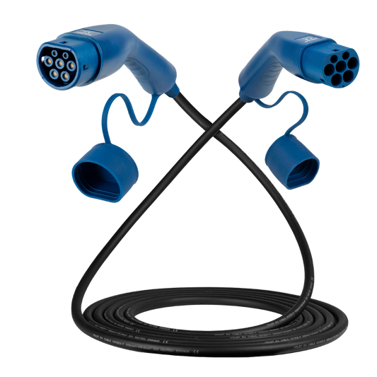 Tipo 2 | 1 fase | 32A | 7,4 kW cable de carga