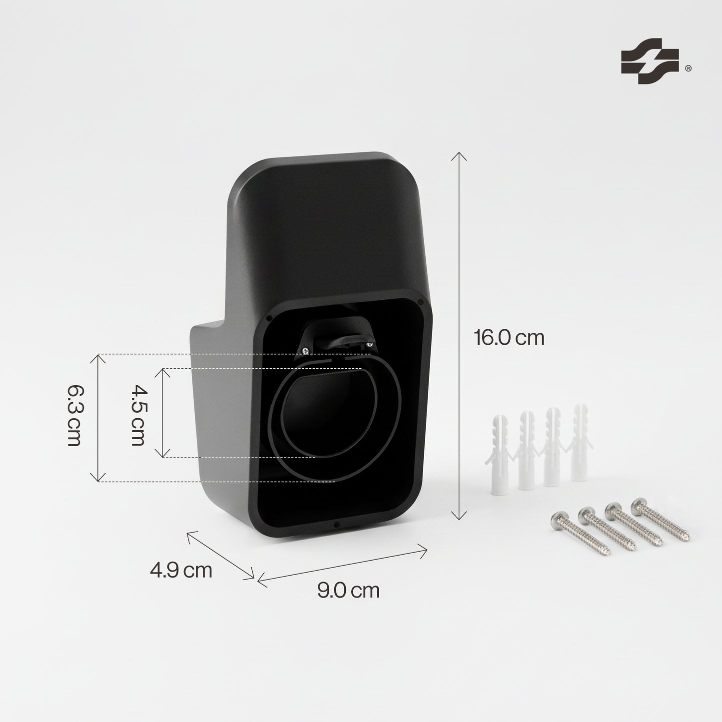 Soporte de enchufe para cable de carga EV tipo 2