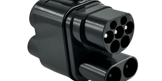 Adaptador de carga EV CCS2 a CCS1