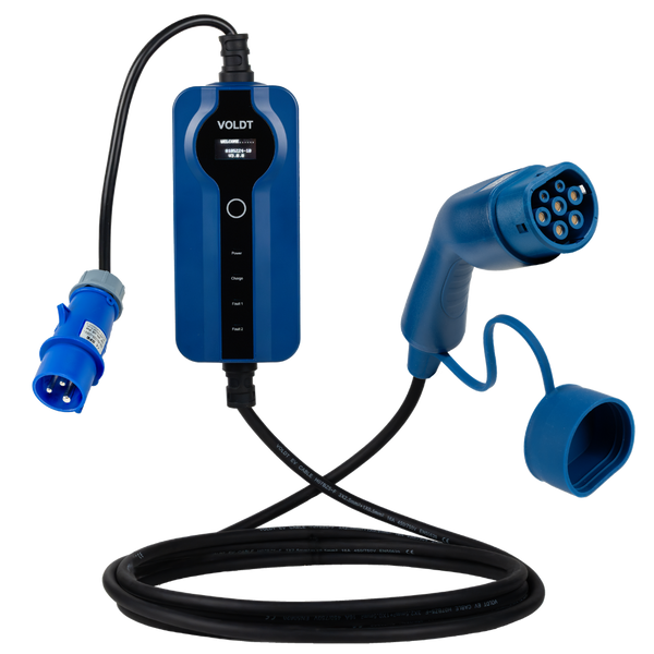 Tipo 2 - CEE | 1 fase | Regulable 8A - 16a | Cable de carga de 3,7kW