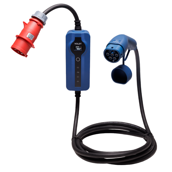 Tipo 2 - CEE | mode 2 | Ajustable 8A - 32a | 22kW cable de carga