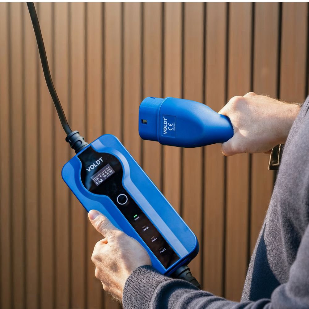 Tipo 2 - schuko | Regulable 8A - 16A | Cable de carga 3,7kW