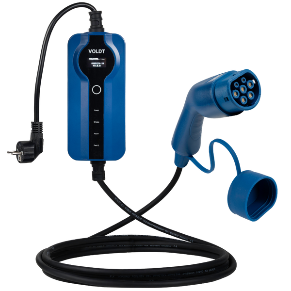 Tipo 2 - schuko | Regulable 8A - 16A | Cable de carga 3,7kW