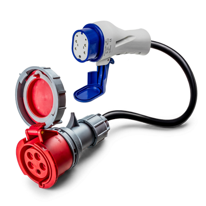 Adaptador de 32A de 5 polos a Tipo 3