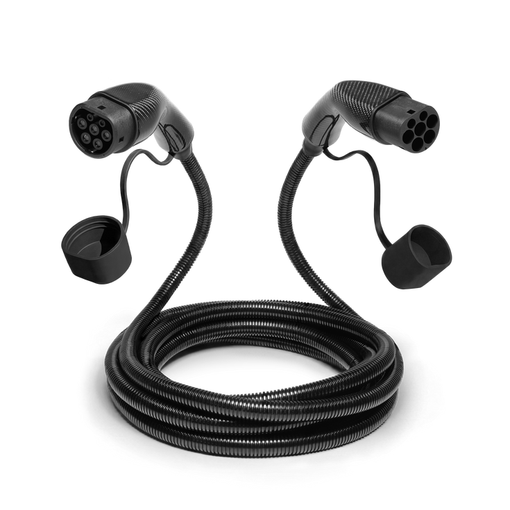 Voldt® Cable de carga Tipo 2 Fibra de Carbono 22kW