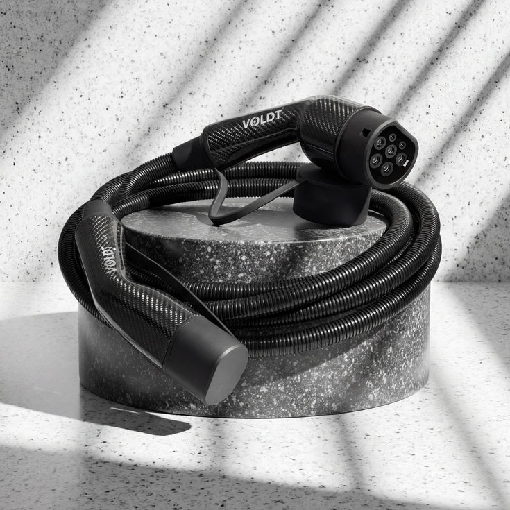Voldt® Cable de carga Tipo 2 Fibra de Carbono 22kW