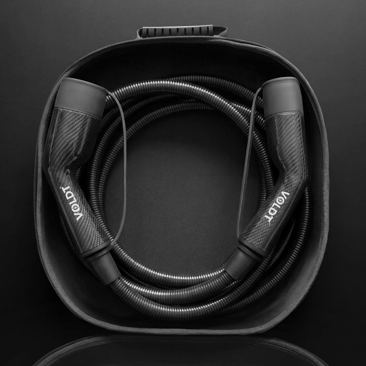 Voldt® Cable de carga Tipo 2 Fibra de Carbono 22kW