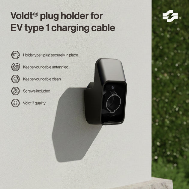 Soporte de enchufe para cable de carga EV Tipo 1