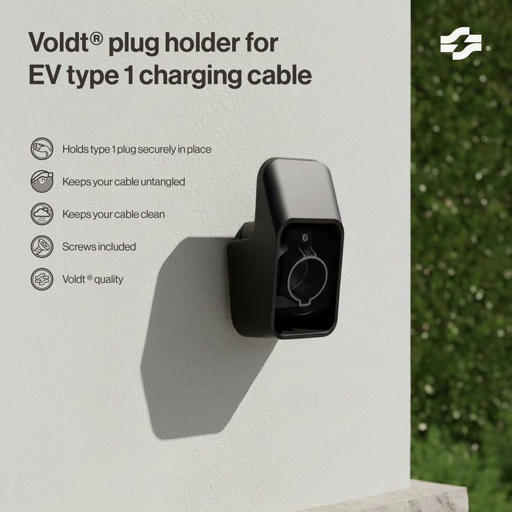 Soporte de enchufe para cable de carga EV Tipo 1