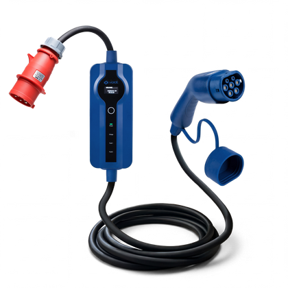 Voldt® cargador coche electrico CEE | 3 fase | 8A - 32A | 22kW + APP