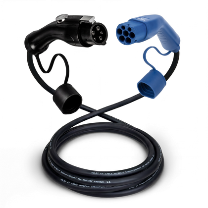 Tipo 1 - tipo 2 | 1 fase | 32a | 7,4kW cable de carga